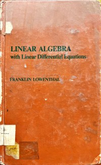 Image of Linear Algebra with Linear Differential Equations