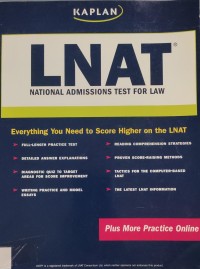 Image of LNAT NATIONAL ADMISSIONS TEST FOR LAW