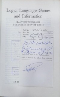 Image of logic language- Games and information