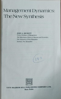 Image of Management dynamics: the new synthesis