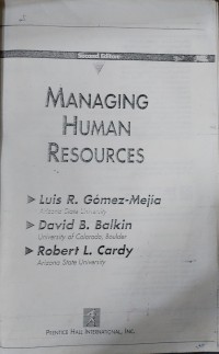 Image of Managing Human Resources