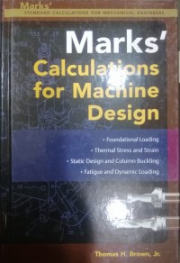 Image of Marks Calculations for Machine Design