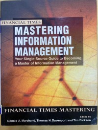 Image of Mastering Information Management