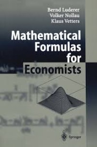 Image of Mathematical Formulas for Economists