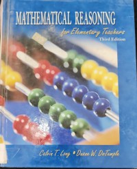 Image of Mathematical Reasoning for Elementary Teachers