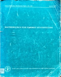 Image of Mathematics for fishery statisticians