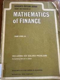 Image of MAthematics of Finance