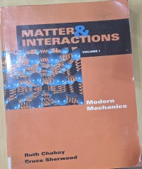 Image of Matter and Interactions: Modern Mechanics