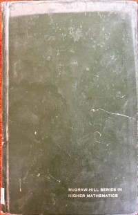 Image of MCGRAW-HILL SERIES IN HIGHER MATHEMATICS