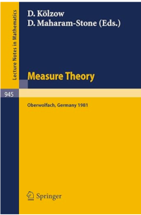 Image of Measure Theory, Oberwolfach 1981