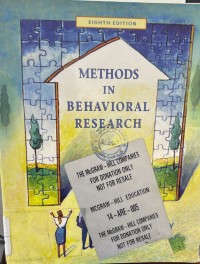 Image of Methods in Behavioral Research