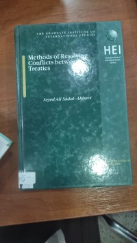 Image of Methods of Resolving Conflicts between Treaties