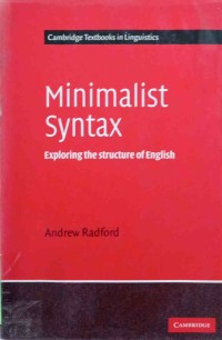 Image of Minimalist Syntax