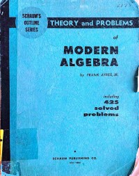 Image of MODERN ALGEBRA