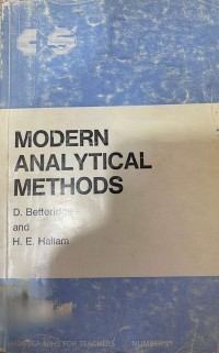 Image of Modern Analytical Methods