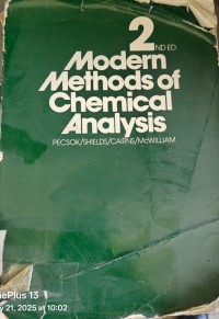 Image of MODERN METHODS OF CHEMICAL ANALYSIS