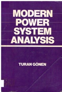 Image of MODERN POWER SYSTEM ANALYSIS