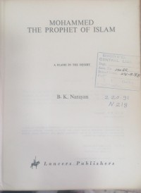Image of MOHAMMED THE PROPHET  OF ISLAM