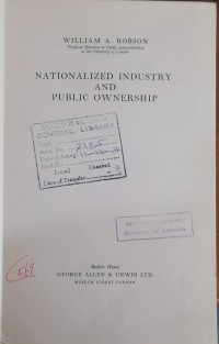 Image of Nationalized Industry and Public Ownership