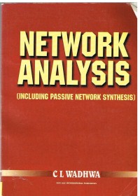 Image of NETWORK ANALYSIS CINCLUDING PASSIVE NETWORK SYNTHESIS