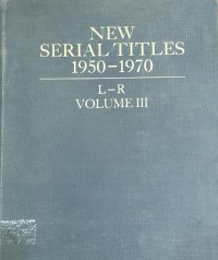 Image of NEW SERIAL TITLES
