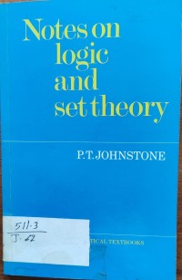 Image of Notes on Logic and Set Theory