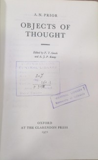 Image of OBJECTS OF THOUGHT