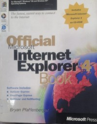 Image of official microsoft internet Explorer 4 Book