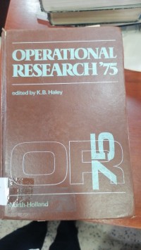 Image of OPERATIONAL RESEARCH75