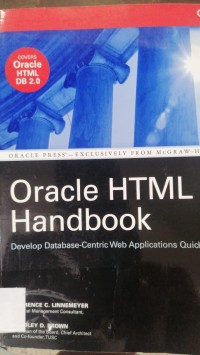 Image of oracle HTML DB Handbook