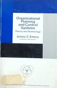 Image of Organizational planning and Control Systems, theory and Technology