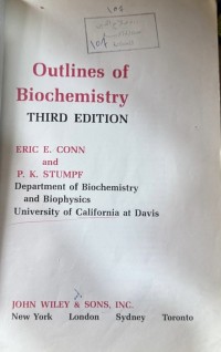 Image of Outlines of Biochemistry