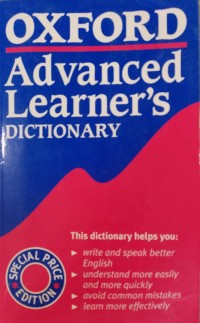 Image of OXFORD Advanced Learners Dictionary