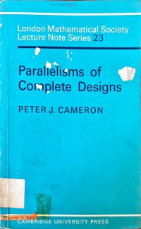 Image of Parallelisms of Complete Designs