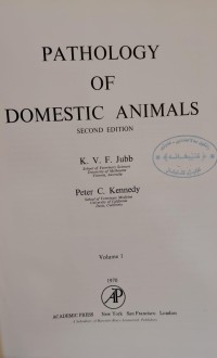 Image of PATHOLOGY OF DOMESTIC ANIMALS