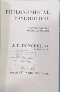 Image of PHILOSOPHICAL PSYCHOLOGY