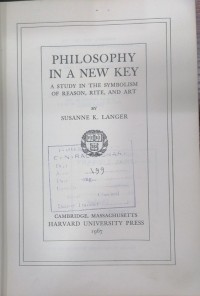 Image of PHILOSOPHY IN A NEW KEY