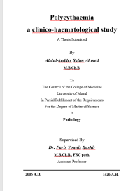 Image of Polycythaemia
a clinico-haematological study
