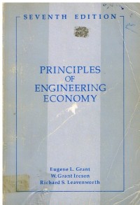 Image of PRINCIPLES OF ENGINEERING ECONOMY