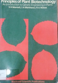 Image of Principles of plant Biotechnology