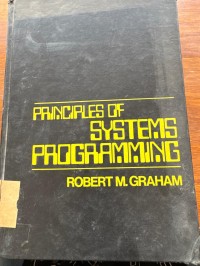 Image of PRINCIPLES OF SYSTEMS PROGRAMMING