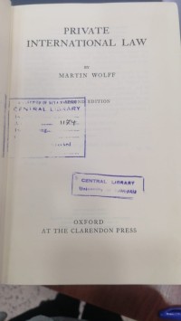Image of PRIVATE INTERNATIONAL LAW