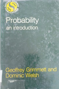 Image of Probability an introduction