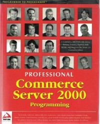 Image of PROFESSIONAL COMMERCE SERVER 2000 PROGRAMMING