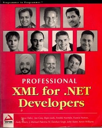 Image of professional xml for .NET dEVELOPERS