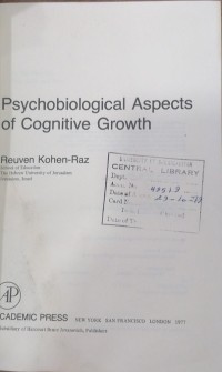Image of psychobiological Aspects of cognitive Growth