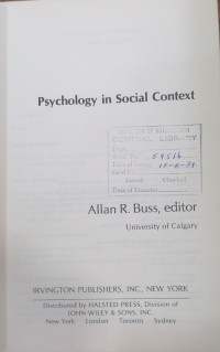 Image of Psychology in social context