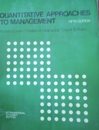 Image of Quantitative Approaches to Management