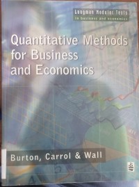 Image of Quantitative Methods For Business And Economics