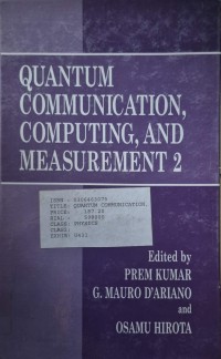 Image of Quantum Communication, Computing, and Measurement 2